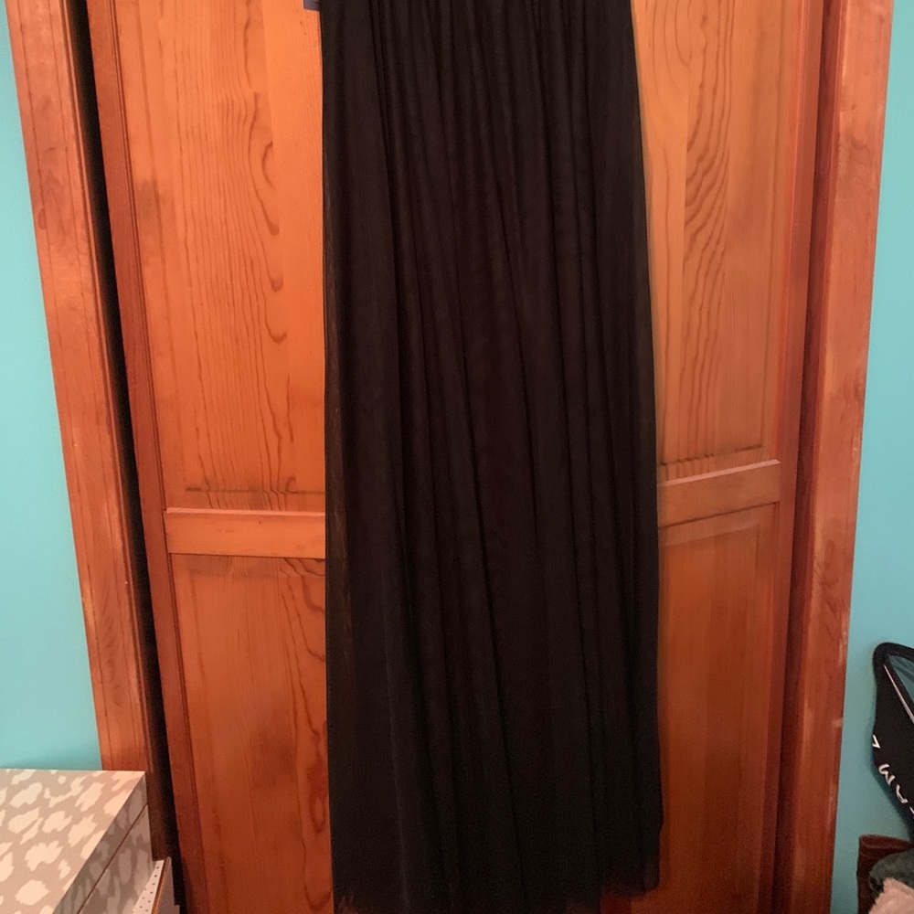 JS BOUTIQUE DRESS CREAM/BLACK STRAPLESS - Picture 6 of 6